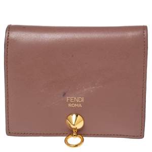 Fendi Old Rose Leather By The Way Bifold Wallet