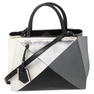 Pre Owned Fendi Multicolor Leather Medium 2Jours Tote