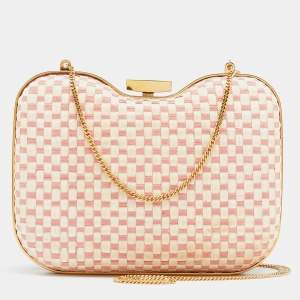 Pre Owned Fendi Multicolor Leather Giano Box Clutch