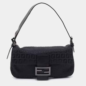 Pre Owned حقيبة باغيت فندي ماما فور إيفير كانفاس زوكا أسود