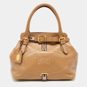 Pre Owned Fendi Brown Selleria Leather Villa Borghese Tote