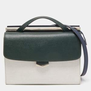 Fendi Multicolor Leather Small Demi Jour Top Handle Bag