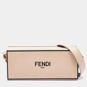 Pre Owned Fendi Old Rose Leather Horizontal Crossbody Bag
