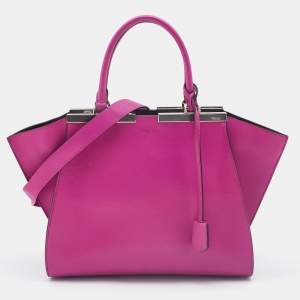 Pre Owned Fendi Pink Leather Medium 3Jours Tote
