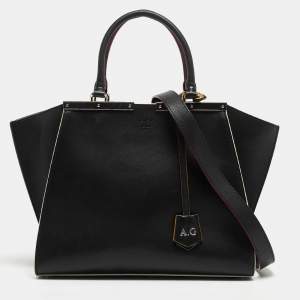 Pre Owned Fendi Black Leather Medium 3Jours Tote