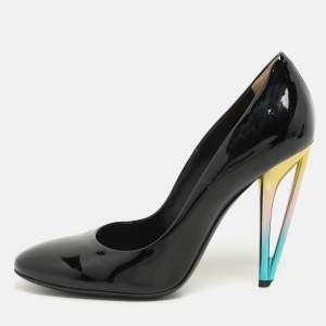 Fendi Black Patent Leather Pumps Size 40.5