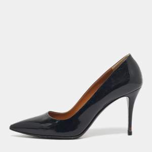 Pre Owned Fendi Black Patent Leather Pointed Toe Pumps Size 36