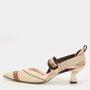 مملوكة مسبقًا Fendi Colibri Size 41 Multicolor Canvas and Net Pumps