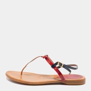 Fendi Multicolor Leather Slingback Flats Size 38.5