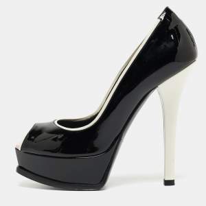 Fendi Black Patent Leather Fendista Pumps Size 37