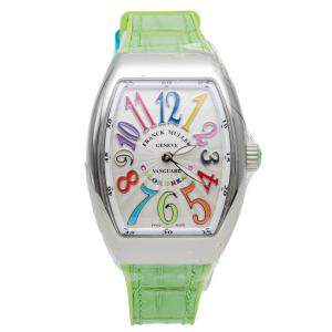 Franck Muller White Vanguard Color Dream Steel Women's Wristwatch 32X42MM