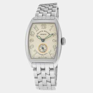 Franck Muller Cream Stainless Steel Casablanca 1750S6 Automatic Women's Wristwatch 28 mm