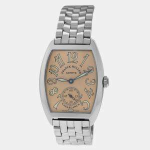 Franck Muller Salmon Stainless Steel Casablanca 7500S6 Manual Winding Women's Wristwatch 28 mm