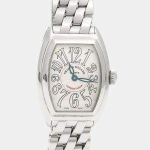 Franck Muller Silver Conquistador Women's Wristwatch 27.5 mm