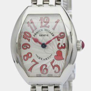 Franck Muller Silver Stainless Steel Heart to Heart 5002S QZ C4H Quartz Women's Wristwatch 25 mm