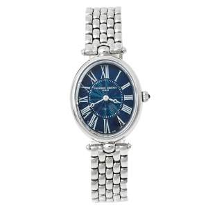 Frederique Constant Blue Stainless Steel Art Deco FC-200X2V Women's Wristwatch 25 mm
