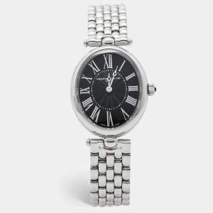 Frederique Constant Black Stainless Steel Classics Art Deco Oval FC-200X2V/VD25/26 Women's Wristwatch 25 mm