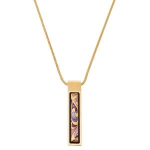 Frey Wille Hommage à Alphonse Mucha Gold Plated Cascade Pendant Necklace