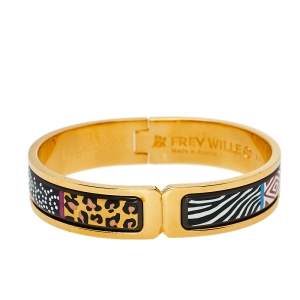 Frey Wille Spirit Of Africa Safari Multicolor Fire Enamel Ballerina Bracelet XS