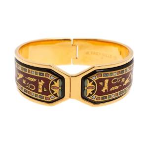 Frey Wille Gold Plated Egyptian Cleopatra Cuff Bracelet