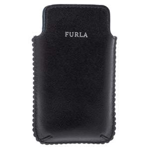 Furla Black Leather Phone Case