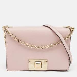Furla Pink Leather Mimi Shoulder Bag