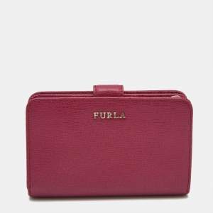 Furla Fuchsia Leather Babylon Compact Wallet