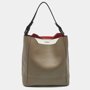 Pre Owned Furla Multicolor Leather Shoulder Bag