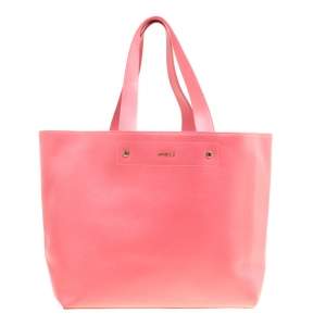 Pre Owned Furla Red Leather Melissa Shopping Tote