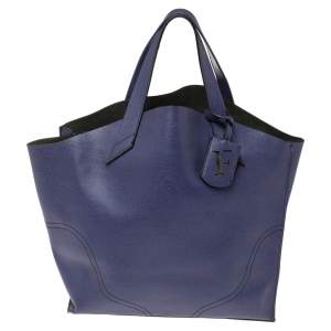Pre Owned Furla Purple Leather Small Jucca Tote