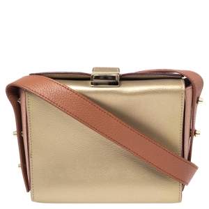 Pre Owned  Furla Tri Color Leather Electra Ares Crossbody Bag