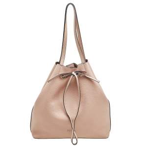 Pre Owned حقيبة باكت فورلا أربطة كوستانزا متوسطة جلد بيج