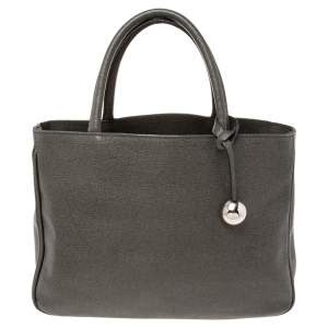 Pre Owned Furla Grey Leather Tote
