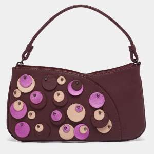 Pre Owned Furla Multicolor Leather Pochette