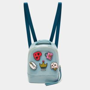 Furla Blue Rubber Embellished Candy Backpack