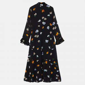 Pre Owned Ganni Viscose Midi Dress EU 34