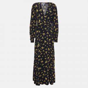 Pre Owned Ganni Viscose Midi Dress EU 40