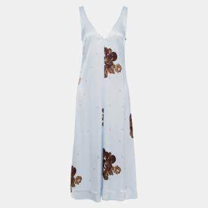 Pre Owned Ganni Viscose Midi Dress EU 36