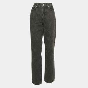 Ganni Grey Denim Straight Leg Jeans Waist 29"