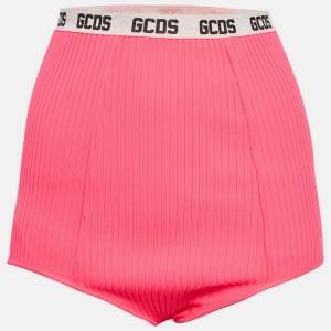 GCD Neon Pink Rib Knit Panties Shorts S
