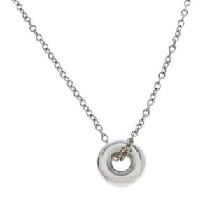 Georg Jensen Silver Circle Pendant Necklace