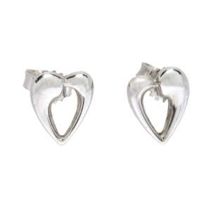 Georg Jensen Heart Silver Stud Earrings