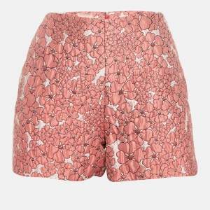Giamba Pink Floral Jacquard Shorts S