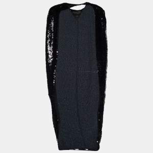 Giambattista Valli Black Sequin Cape M