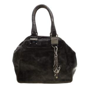 Gianfranco Ferre Grey Leather Satchel