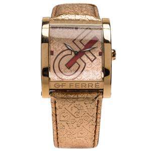 Gianfranco Ferre Pink Gold-Plated Stainless Steel 9046M Women's Wristwatch 36MM