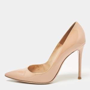 Gianvito Rossi Beige Patent Leather Gianvito Pumps Size 39