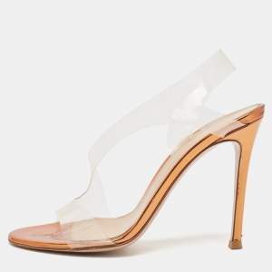 Gianvito Rossi Transparent PVC Metropolis Sandals Size 37