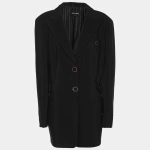 Giorgio Armani Black Wool Blend Blazer XL