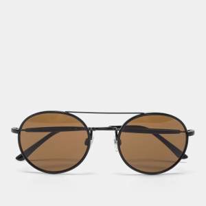 Giorgio Armani Black Ar6056-J Round Sunglasses